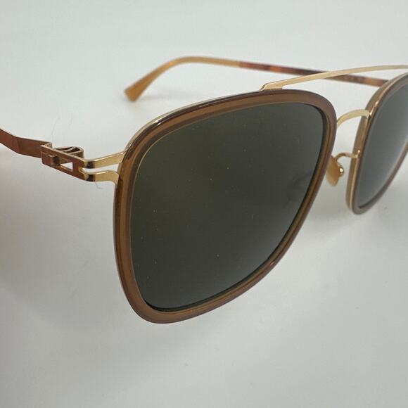 Mykita Men's Gold Brown Jeppe 6U79 Eyewear Sunglasses - Picture 3 of 10